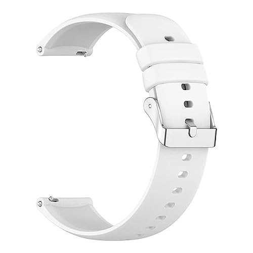 ゴム時計バンド 16mm/18mm/20mm/22mm 超薄型 時計 ラバーベルト 腕時計 シリコン バンド クイックリリース シリコン腕時計ベルトQuick Release 完全防水 替えベルト 交換用時計ベルト 調整簡単 通気性 防汗 軽量 16ミリ 18ミリ 20ミリ 22ミリ 時計ベルト (18mm,ホワイト)